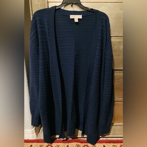 Michael Kors Women's Navy Cardigan XL